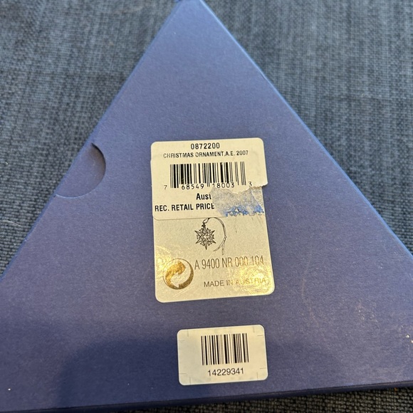 Swarovski Snowflake Ornament 2007 - Picture 8 of 8